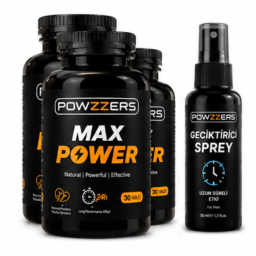 3 ADET Powzzers Max Power Göğüs Bakım Kremi 200ml